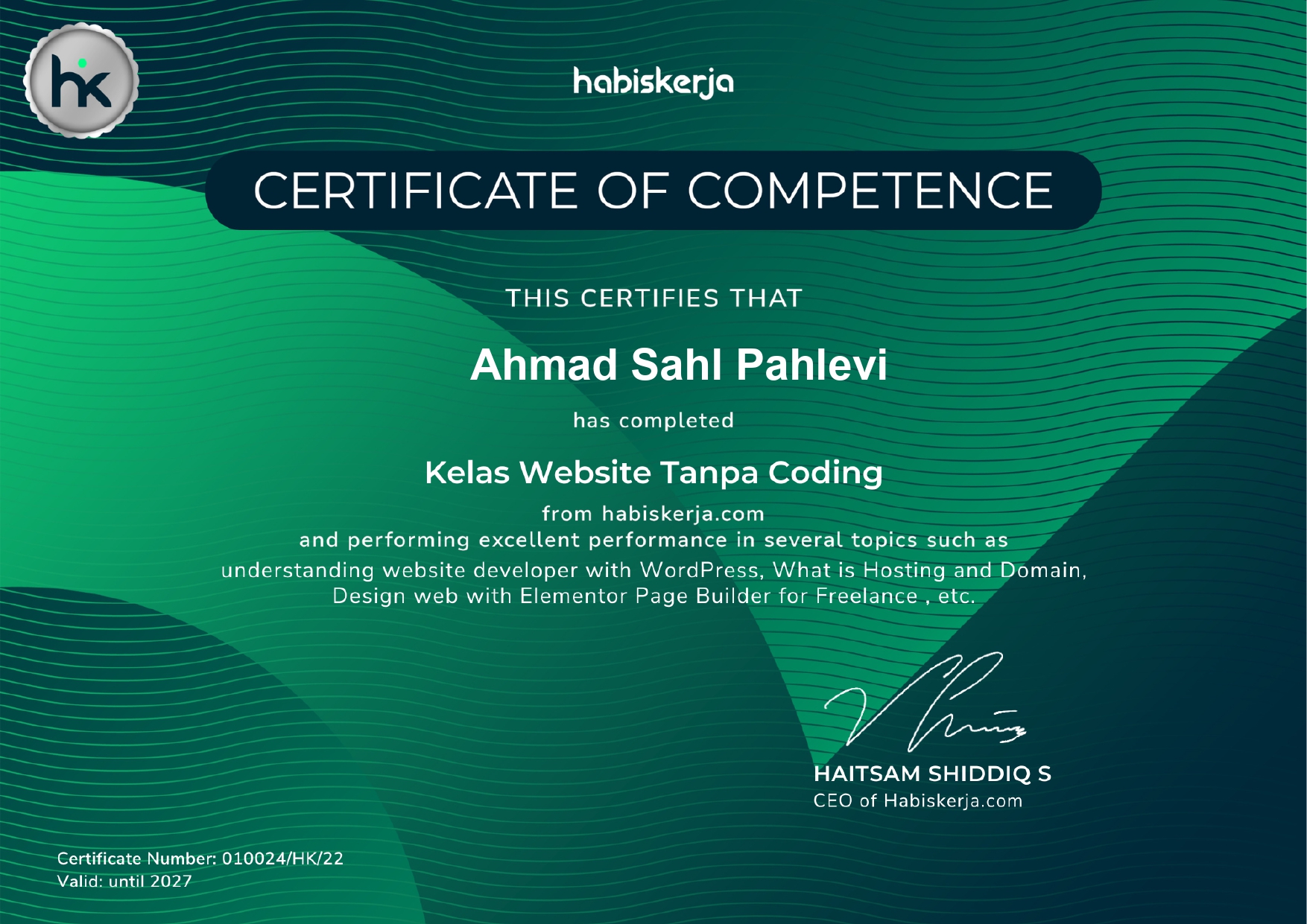 WordPress Certs